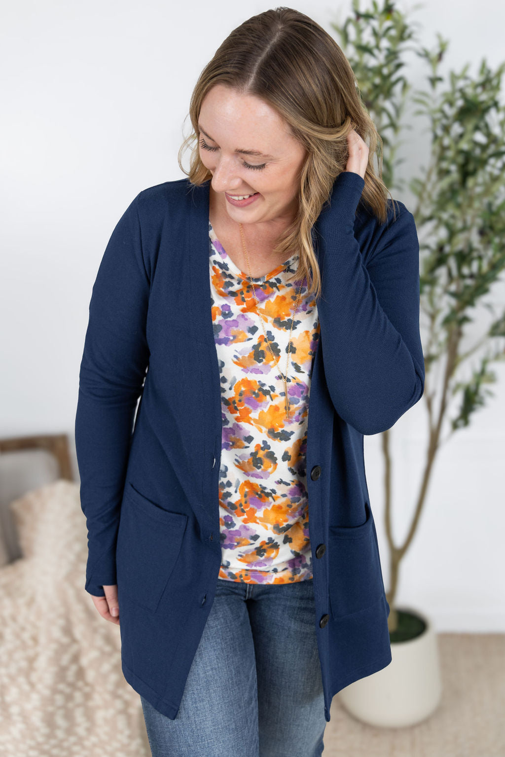 Cori Cardigan - Navy